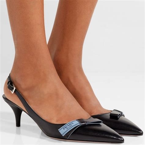 prada bow slingback pump|Prada buckle sculpted heel pump.